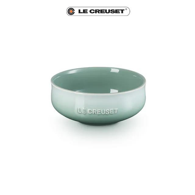 【Le Creuset】瓷器輕荷漫舞系列飯碗550ml(湖水綠/淡粉紫/貝殼粉 3色選1)