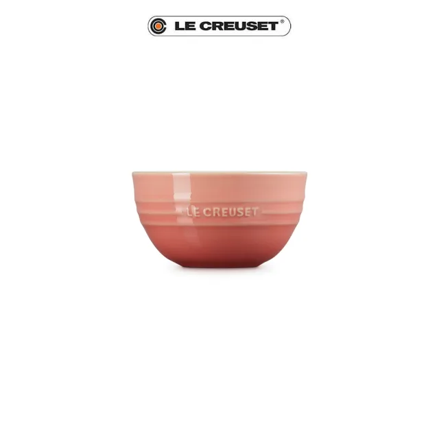 【Le Creuset】瓷器韓式飯碗350ml(鮭魚粉)