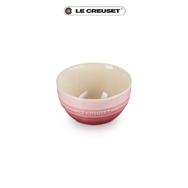 【Le Creuset】瓷器韓式飯碗350ML(櫻花粉)