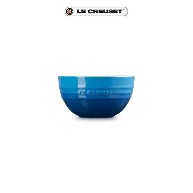 【Le Creuset】瓷器韓式飯碗(馬賽藍)