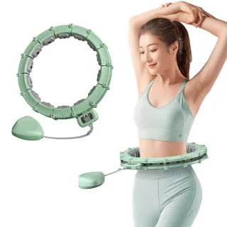 【Kyhome】智能計數磁療按摩呼啦圈 無極調節重量 不會掉的呼啦圈 居家健身