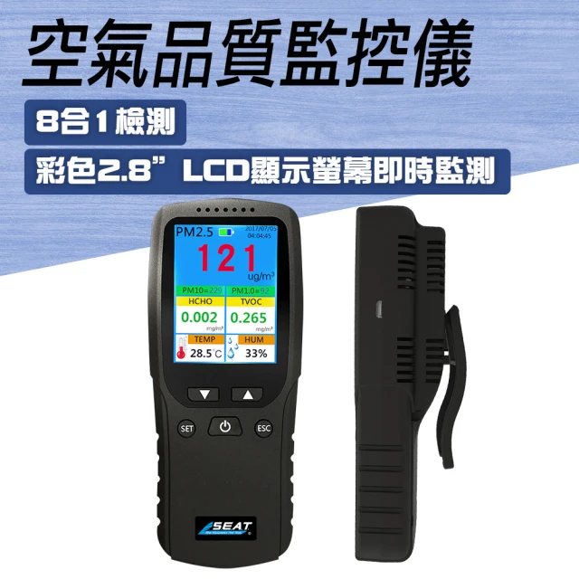 工具達人 空氣品質檢測儀 空氣品質監控儀 空氣品質指標 空氣品質偵測 空氣品質感測器(190-AQM+8)