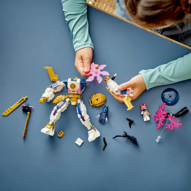 【LEGO 樂高】旋風忍者系列 71807 索拉的科技元素機械人(機器人玩具 兒童積木)