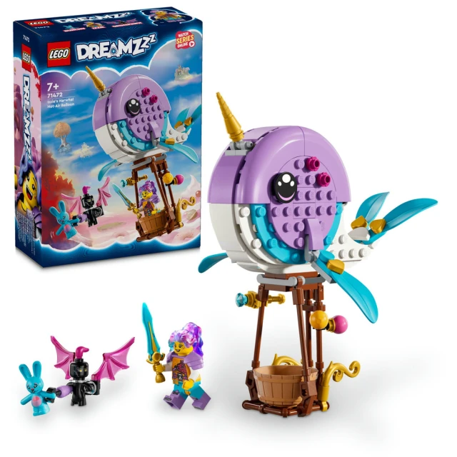 LEGO 樂高 DREAMZzz 71472 伊茲的獨角鯨熱氣球(鯨魚玩具 追夢人的試煉 禮物)