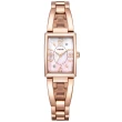 【CITIZEN 星辰】WICCA公主系列 銀白縷空設計粉色錶面腕錶(KF7-562-91)