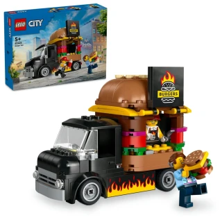 【LEGO 樂高】城市系列 60404 漢堡餐車(玩具車 交通工具)