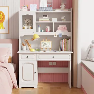 【UVstar 優品星球】兒童成長書桌 100公分 白色 粉色 藍色(書架書桌 辦公桌 電腦桌 工作桌 化妝台 書桌)