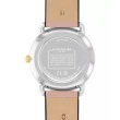 【COACH】Elliot C字皮帶女錶-銀面粉紅皮帶(CO14504199)