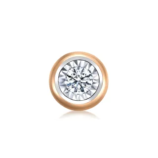 【點睛品】Daily Luxe 10分 炫幻星光 18K金鑽石耳環(單只)
