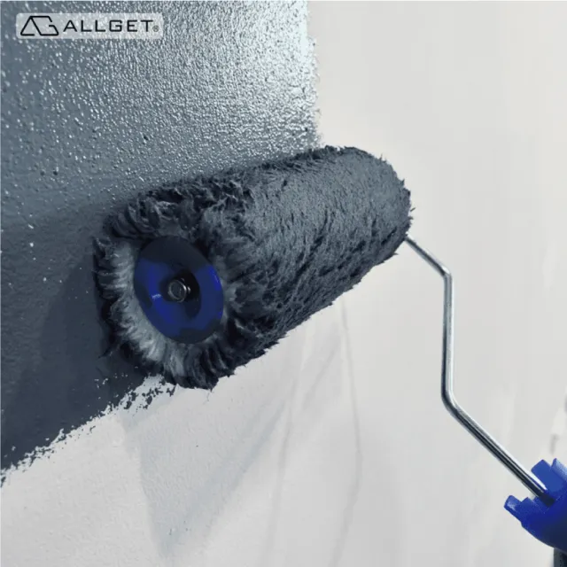 【ALLGET】黑傑客2000型滾筒刷-10吋(效率厚塗型 不掉毛 外牆用 油漆滾輪 油漆滾筒 油漆刷 各種表面適用)