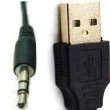 【Ainmax 艾買氏】USB公 3.5mm公 硬碟連接12V汽車 CD player aux(汽車用音源線 mp3轉接線 訊號線)