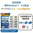 【十全藥品】美國頂極專利rTG深海魚油 Provinal Omega7 POA魚油(30顆X2盒+贈10顆 循環代謝 母親節禮物)