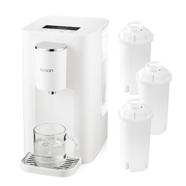 【日本AWSON歐森】2.9L濾芯式瞬熱開飲機/飲水機/ASW-K2901(虹吸式出水+專用濾芯組共3入)