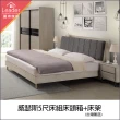 【麗得傢居】威瑟斯5尺床組 床頭箱+床架 雙人床床組 床台 床架(台灣製造)