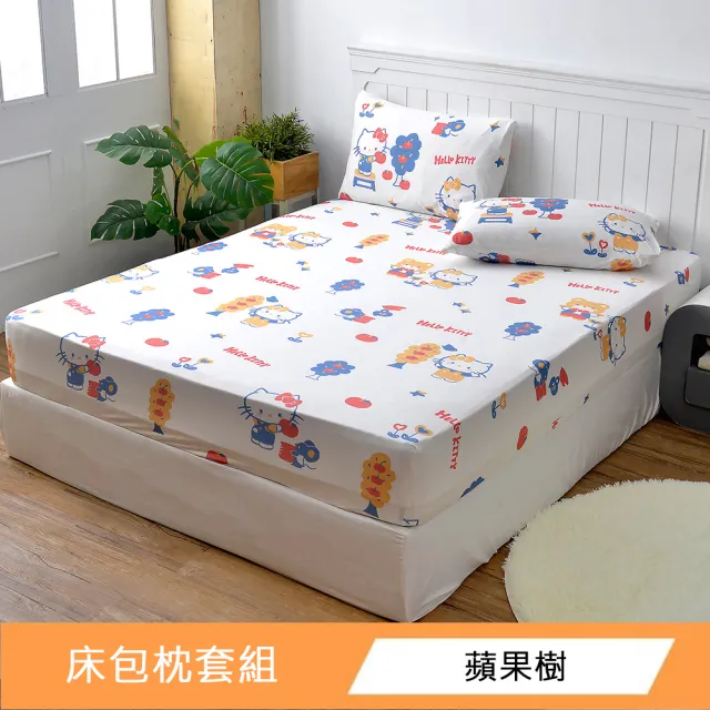 【La Belle】三麗鷗Sanrio-海島針織床包枕套組-雙人(多款任選)