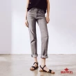 【BRAPPERS】女款 新美腳ROYAL系列-中腰彈性小直筒褲(灰黑)
