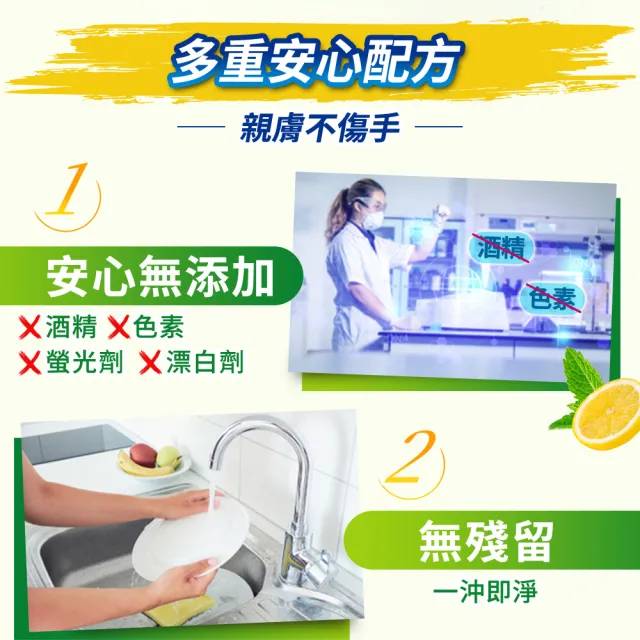 【白蘭】酵素洗碗精補充包800gx12包/箱(檸檬薄荷/茶樹蘆薈)