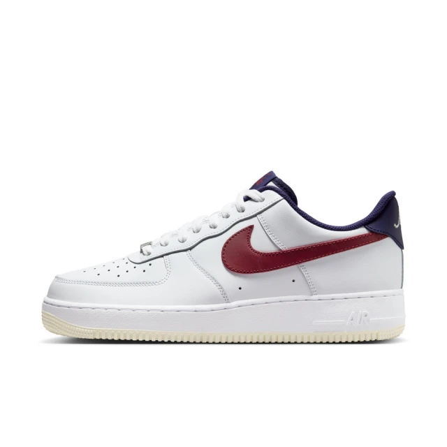 NIKE 耐吉NIKE 耐吉 AF1 AIR FORCE 1 休閒鞋 男鞋 白 藍 紅 鴛鴦配色(FV8105-161)