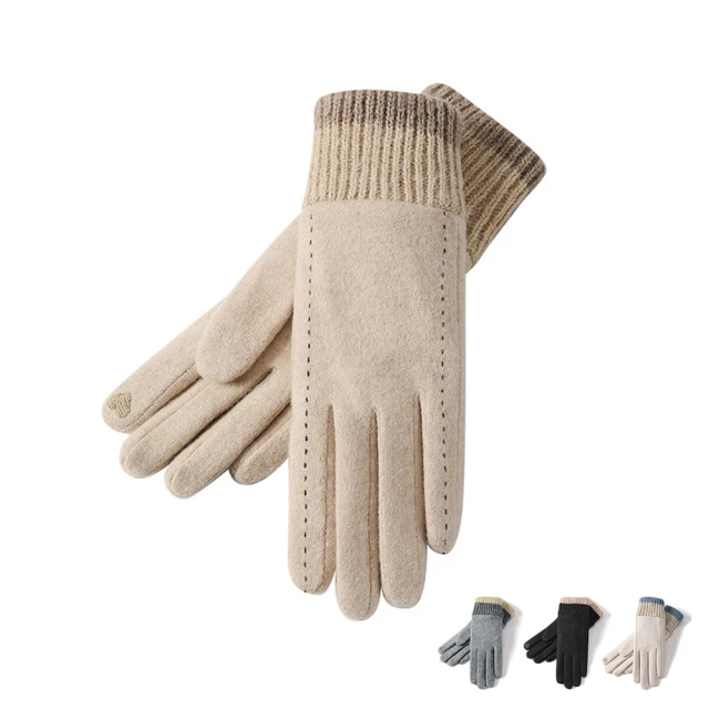 KT BIKERKT BIKER 羊絨針織 觸控手套 女版(保暖手套 觸控手套 加絨 保暖 冬季手套 騎士手套)