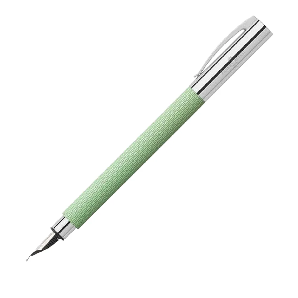 【Faber-Castell】繩紋系列 薄荷綠鋼筆(原廠正貨)