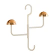 【SUNORO】蘑菇旋轉衣帽架 圍巾包包無痕掛衣鉤(多功能收納掛架)