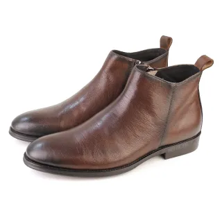 【GREEN PHOENIX 波兒德】男靴 短靴 短筒紳士鞋 皮鞋 商務 全真皮 牛皮(39~45)