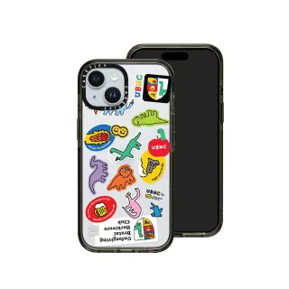 【Casetify】iPhone 15 耐衝擊保護殼-小恐龍貼紙(支援無線充電)