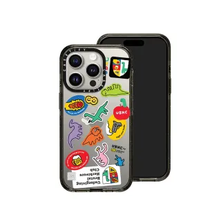 【Casetify】iPhone 15 Pro 耐衝擊保護殼-小恐龍貼紙(支援無線充電)