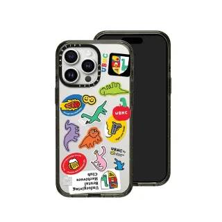 【Casetify】iPhone 15 Pro Max 耐衝擊保護殼-小恐龍貼紙(支援無線充電)