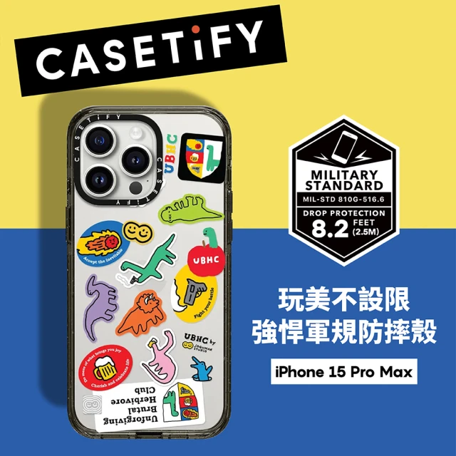 Casetify iPhone 14 Pro 耐衝擊透黑-波