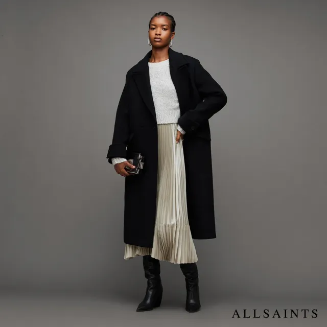 【ALLSAINTS】SILVI 金屬光澤兩件式洋裝 WD050X(常規版型)