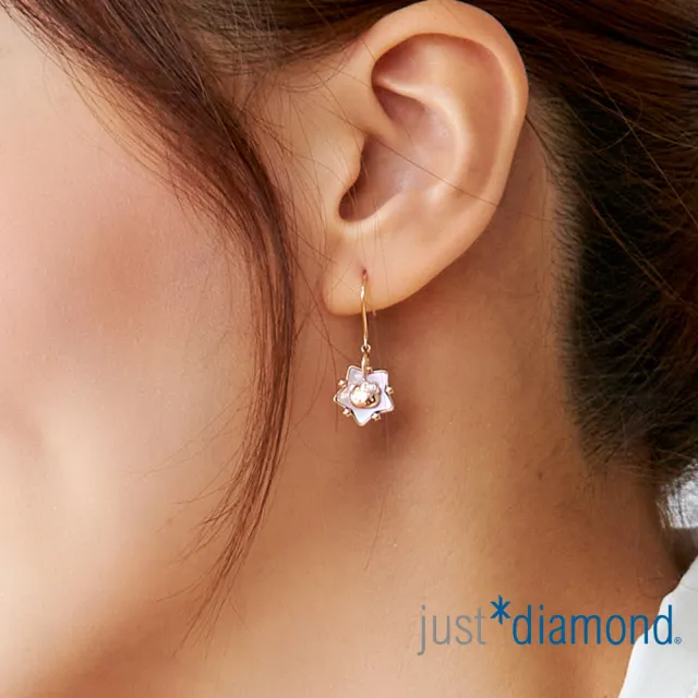 【Just Diamond】Hello Kitty讓愛轉動 鑽石耳環