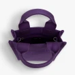 【agnes b.】Voyage 直式刺繡logo托特包(紫色)
