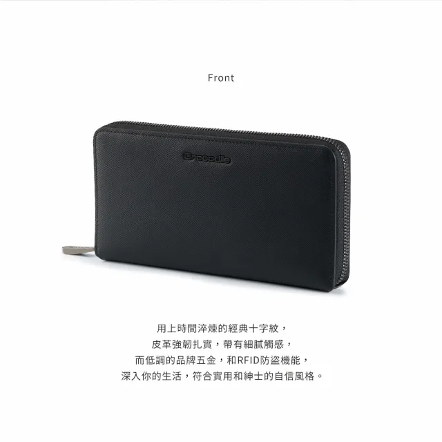 【Crocodile】長夾 拉鍊長夾 錢包 19卡 RFID Aston奧斯頓系列-0103-11407-鱷魚皮件(新品上