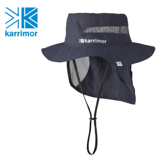 Karrimor 日本製 原廠貨 中性 sudare hat 透氣圓盤遮陽帽/運動/生活/旅行 海軍藍