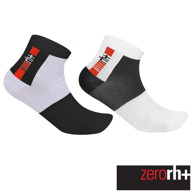 ZeroRH+ 義大利AGILITY低筒5CM運動襪(黑色、白色 ECX9139)