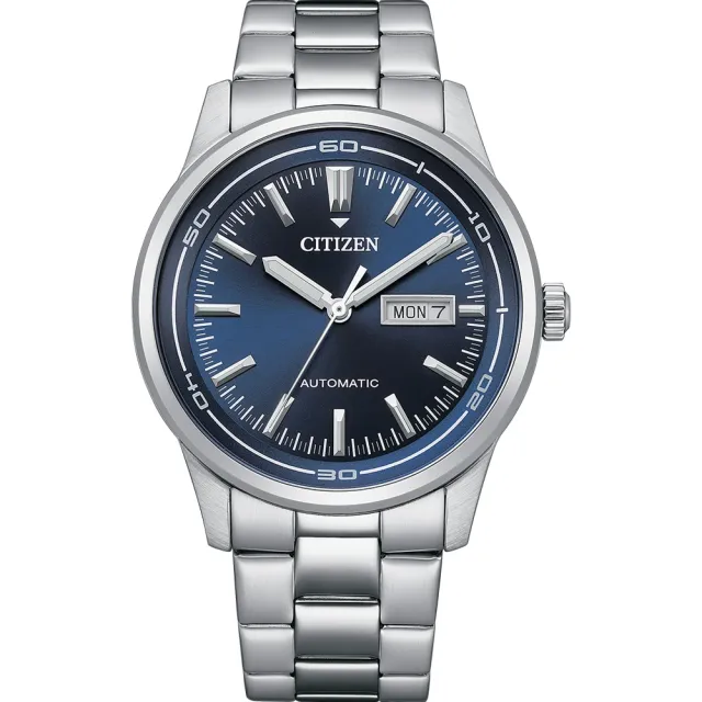 【CITIZEN 星辰】Mechanical系列  Day-Date 日曆機械錶-藍42mm(NH8400-87L)