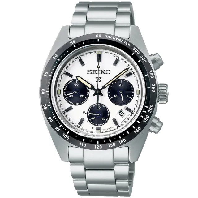 【SEIKO 精工】PROSPEX 熊貓三眼太陽能計時腕錶  錶 週年慶 雙11(SSC961P1/V192-00A0S)