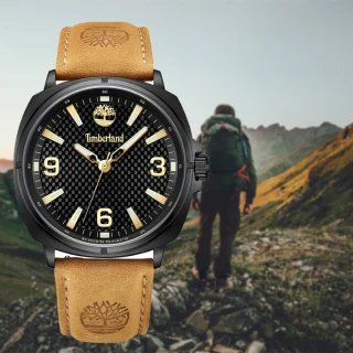 【Timberland】天柏嵐  BAILARD系列 野營征服腕錶 黑x咖/43mm(TDWGB2201702)