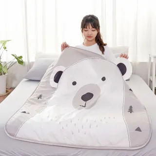 【BELLE VIE】兒童鋪蓋兩用午睡墊 / 四季蓋被-110x110cm(露營墊 / 幼兒園午休墊 /涼被) 涼被/冷氣毯