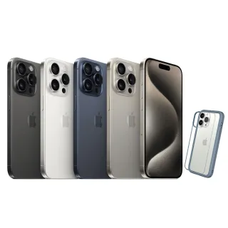 【Apple】S 級福利品 iPhone 15 Pro 256G(6.1吋)犀牛盾殼組