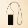 【韓國ARNO】iPhone13系列BASIC湛白大理石MarbleSilver透明手機殼+背帶150cm組合
