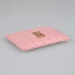 【BURBERRY 巴寶莉】LOLA TB logo絎縫羊皮卡片夾(粉紅)