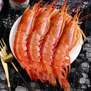 【一手鮮貨】生食刺身用阿根廷天使紅蝦(3盒組/規格L1/單盒36~40隻)