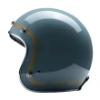 【Chief Helmet】Ticuna 素色金線 貽貝藍 3/4罩 安全帽(素色帽 騎士安全帽 銀邊帽 騎士復古帽 銀邊復古帽)