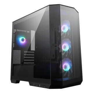 【MSI 微星】MAG PANO M100R PZ 黑色-全景M-ATX機殼(全景M-ATX機殼)