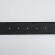 【BALLY】BUCKLE皮面銀框B字LOGO網格紋牛皮雙面皮帶(35mm/黑)