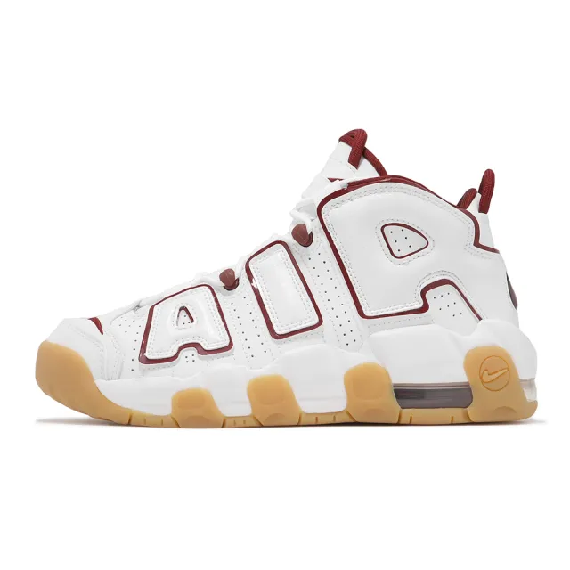 NIKE 耐吉】休閒鞋Air More Uptempo GS 大童女鞋白紅緩震支撐氣墊復古