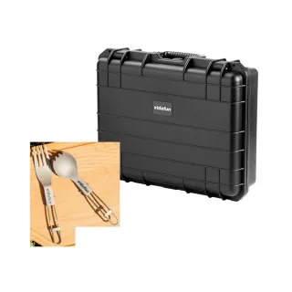 【Vidafun】V21 防水耐撞提把收納氣密箱(加送純鈦環保折疊餐具+原廠行李束帶)