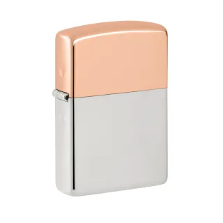 【Zippo】純銅純銀雙金屬防風打火機(美國防風打火機)
